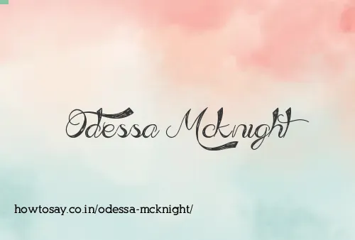 Odessa Mcknight