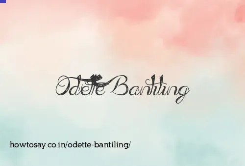 Odette Bantiling
