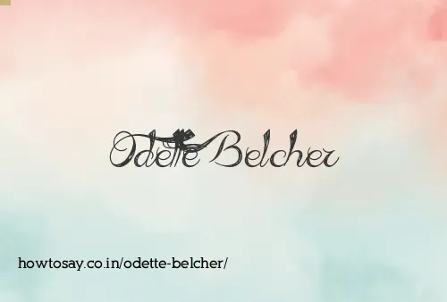 Odette Belcher