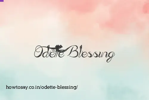 Odette Blessing