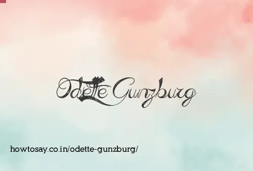 Odette Gunzburg