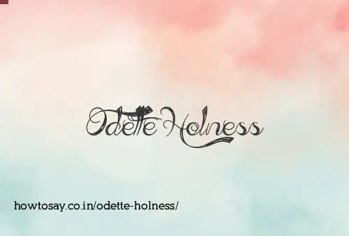 Odette Holness