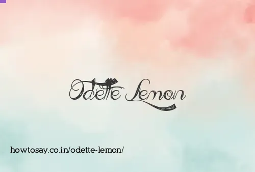 Odette Lemon