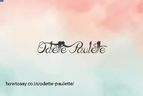 Odette Paulette