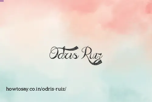 Odris Ruiz