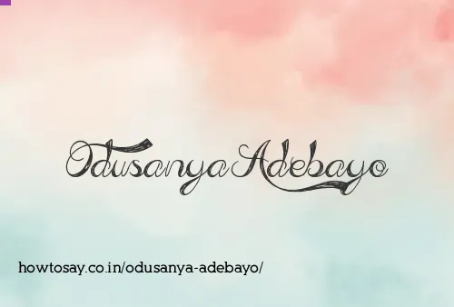 Odusanya Adebayo