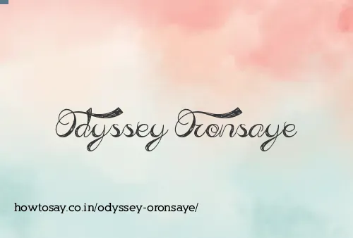 Odyssey Oronsaye