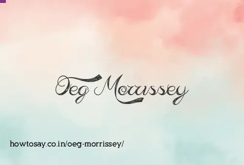 Oeg Morrissey