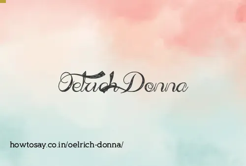 Oelrich Donna