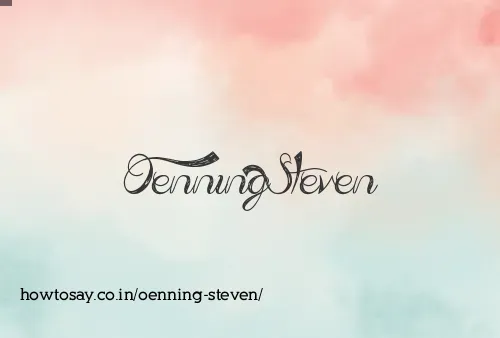 Oenning Steven