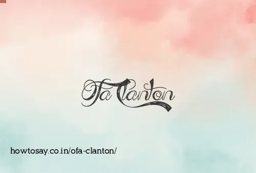 Ofa Clanton