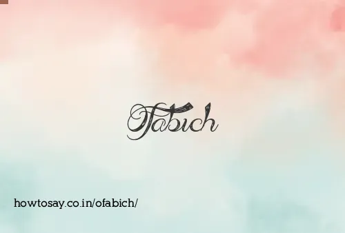 Ofabich