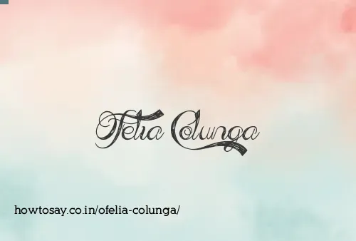 Ofelia Colunga