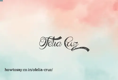 Ofelia Cruz