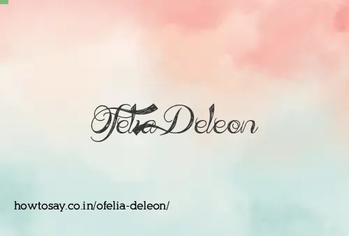 Ofelia Deleon