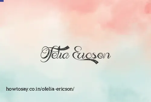 Ofelia Ericson