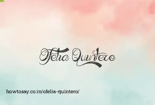Ofelia Quintero