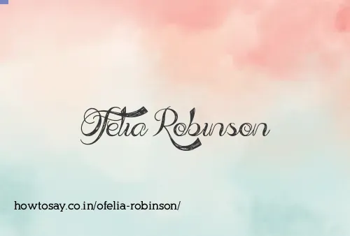 Ofelia Robinson