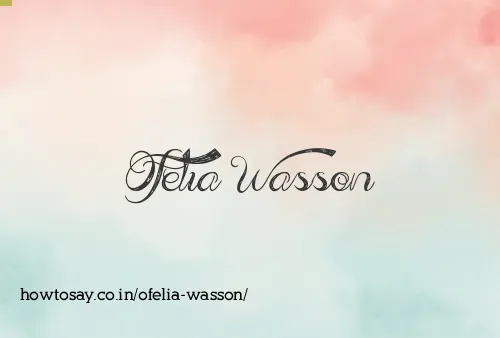 Ofelia Wasson