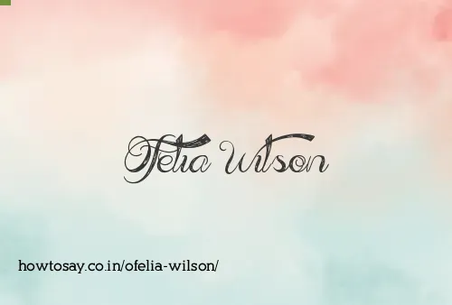 Ofelia Wilson