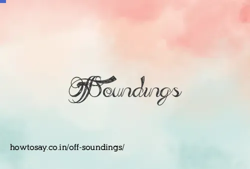 Off Soundings