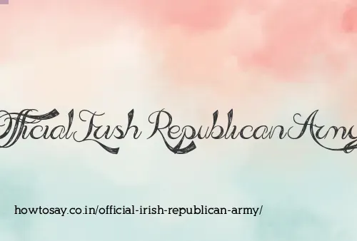 Official Irish Republican Army