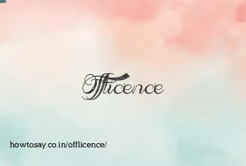 Offlicence