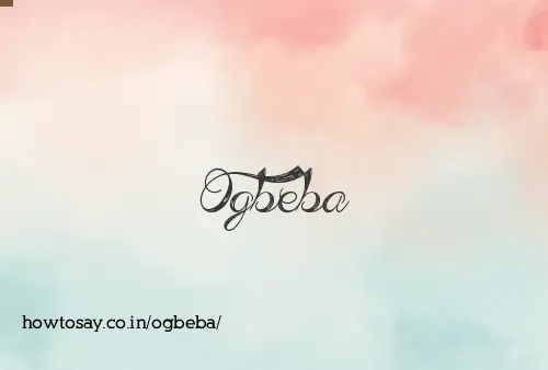 Ogbeba