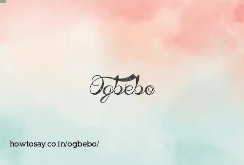 Ogbebo