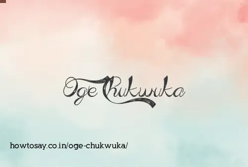 Oge Chukwuka