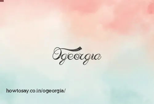 Ogeorgia