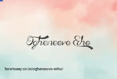 Ogheneovo Erho