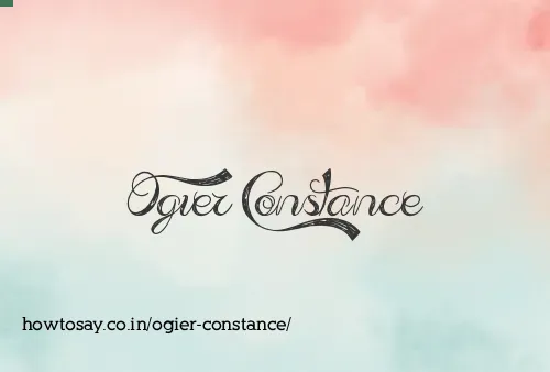 Ogier Constance