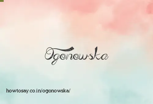 Ogonowska