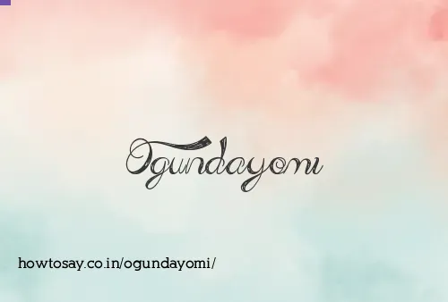 Ogundayomi