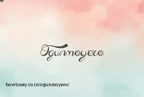 Ogunmoyero
