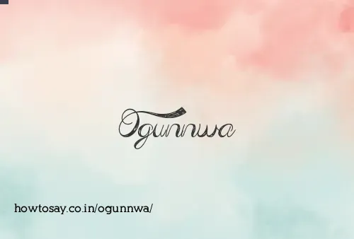 Ogunnwa