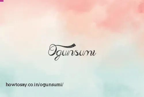 Ogunsumi