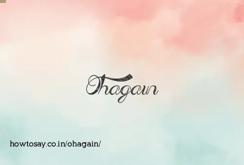 Ohagain