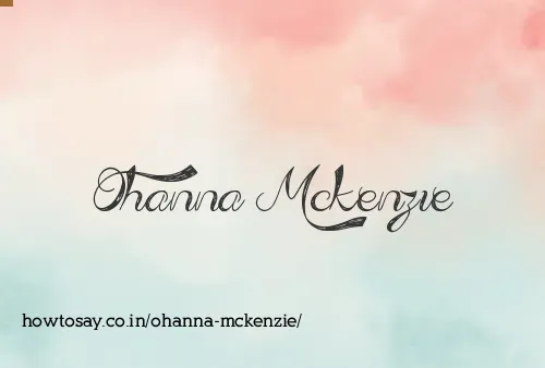 Ohanna Mckenzie