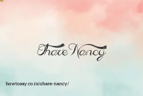 Ohare Nancy