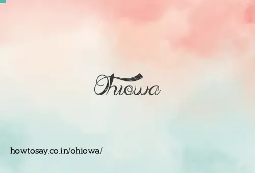 Ohiowa