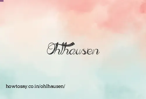 Ohlhausen