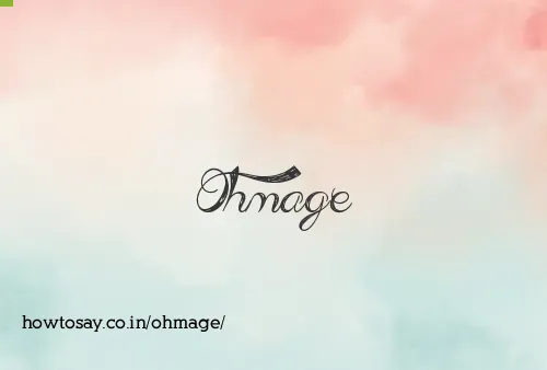 Ohmage