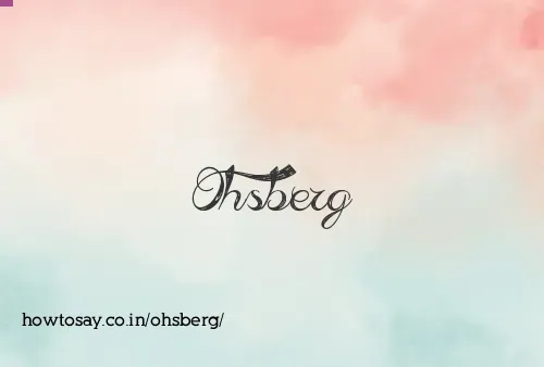 Ohsberg