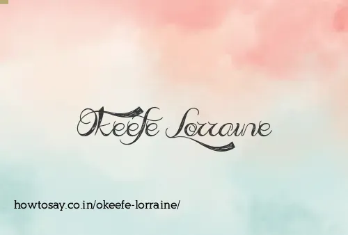 Okeefe Lorraine