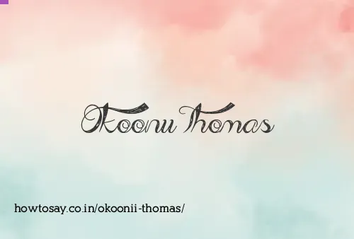 Okoonii Thomas