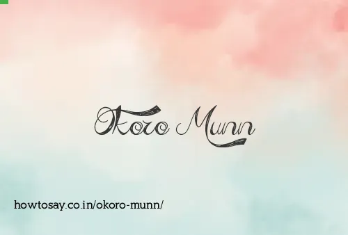 Okoro Munn
