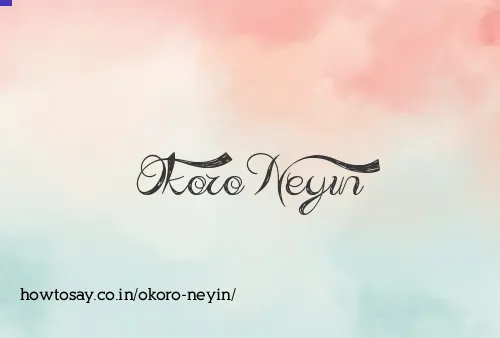 Okoro Neyin