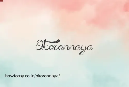 Okoronnaya